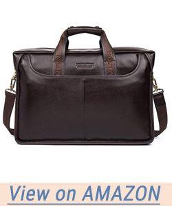 BOSTANTEN Leather Briefcase Laptop Handbag Messenger Business Bags for Men