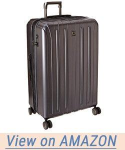 Delsey Helium Titanium 29 Exp Spinner Trolley Metallic Hard Case Suitcase