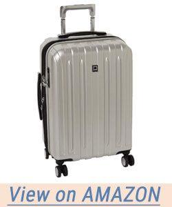 Delsey Helium Titanium Carry-on Exp Spinner Trolley Silver Hard Case Suitcase