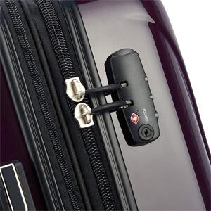 Delsey Luggage Helium Aero Carry-on Spinner Trolley Lock