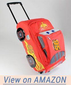 Disney Pixar Cars 2 Rolling Lightning McQueen Luggage Suitcase