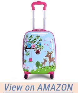 Goplus 2Pc Kids Carry On Luggage Set