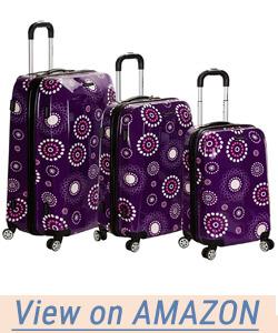 Rockland Luggage Vision Polycarbonate 3 Piece Luggage Set