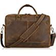 Jack&Chris New Genuine Leather Briefcase Messenger Bag