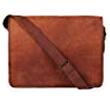 Rustic Town 15 inch Vintage Leather Laptop Messenger Bag