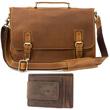 Viosi Leather Messenger Bag for Men