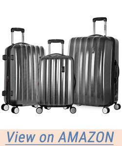 Olympia Luggage Titan 3 Piece Spinner Hardside Set